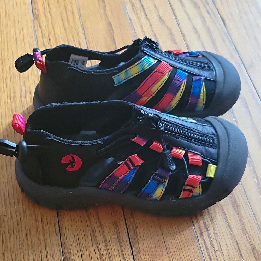 Billy Footwear BILLY River Kids Sneaker US 11 Black Multi Zip Low Top hike